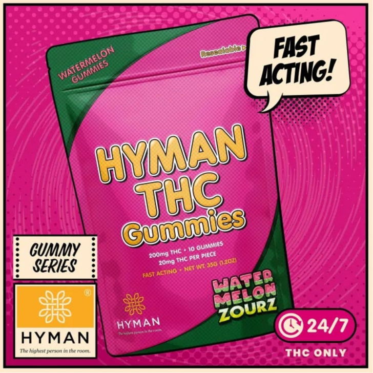 Hyman 200 All Day Gummies - Watermelon Zourz