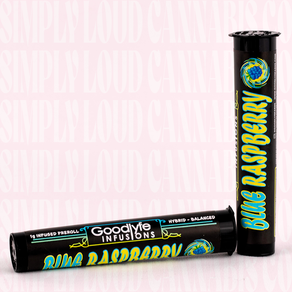 Goodlyfe Infused Pre Roll: Blue Raspberry