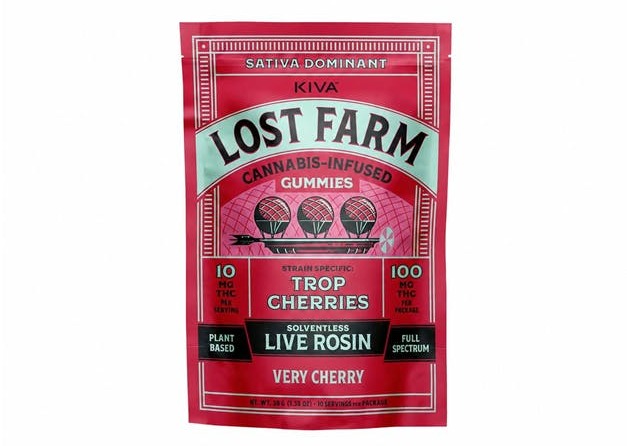 Lost Farm Very Cherry x Trop. Cherries 10pk 10mg Live Rosin Gummies