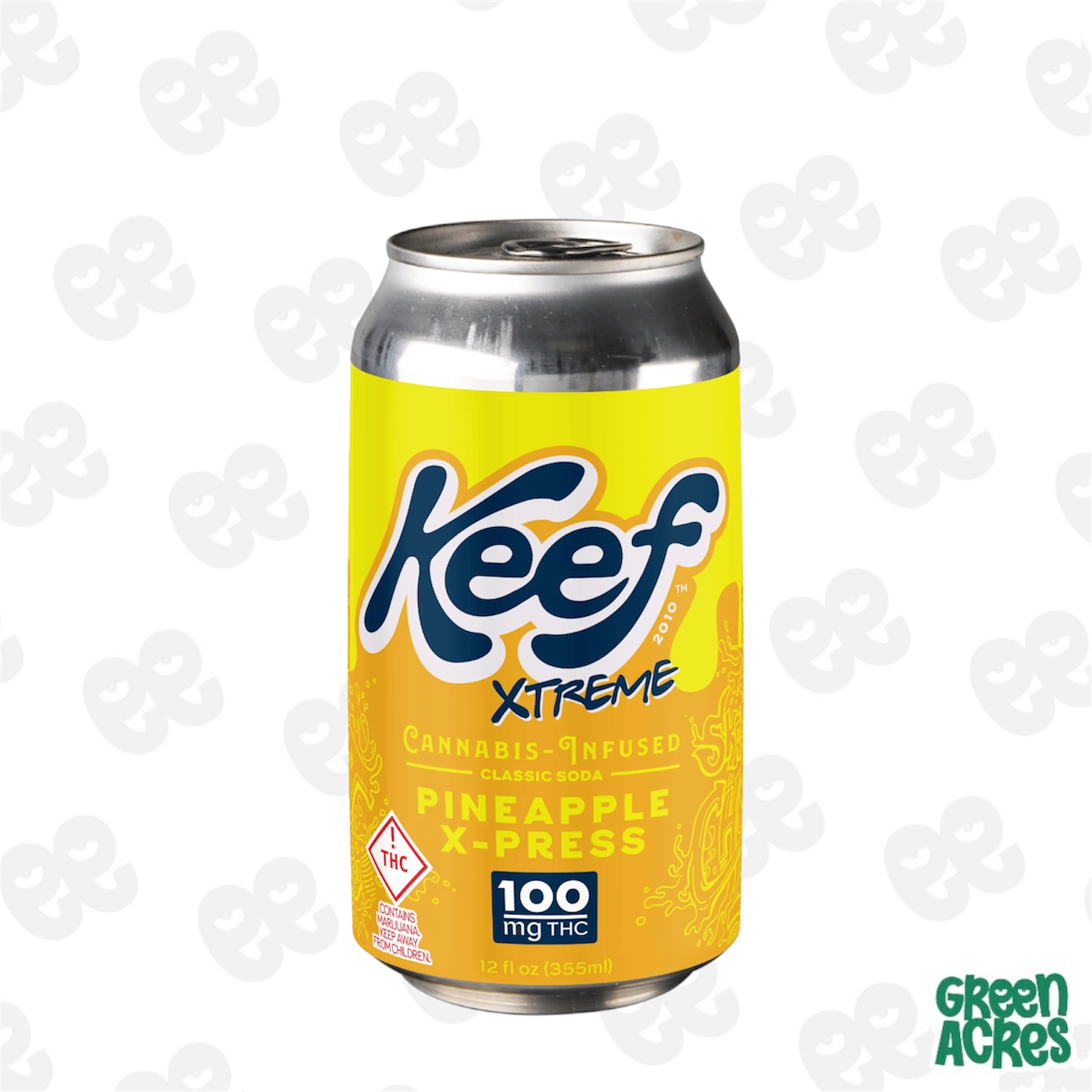 Keef Extreme: Pineapple Express 100MG THC Infused Soda
