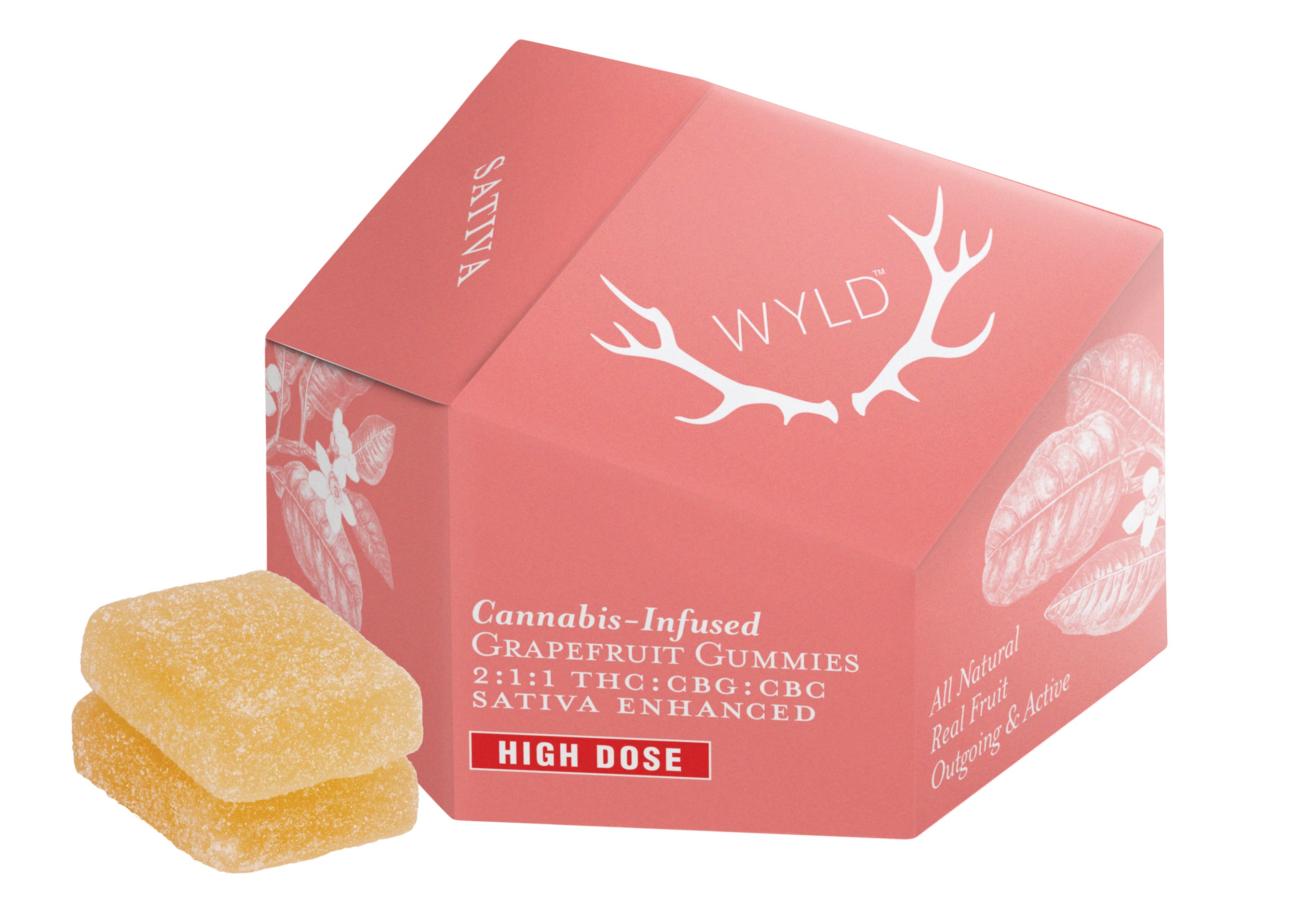 Wyld - Gummies - 200mg - 2:1:1 THC/CBG/CBC - Grapefruit - Sativa