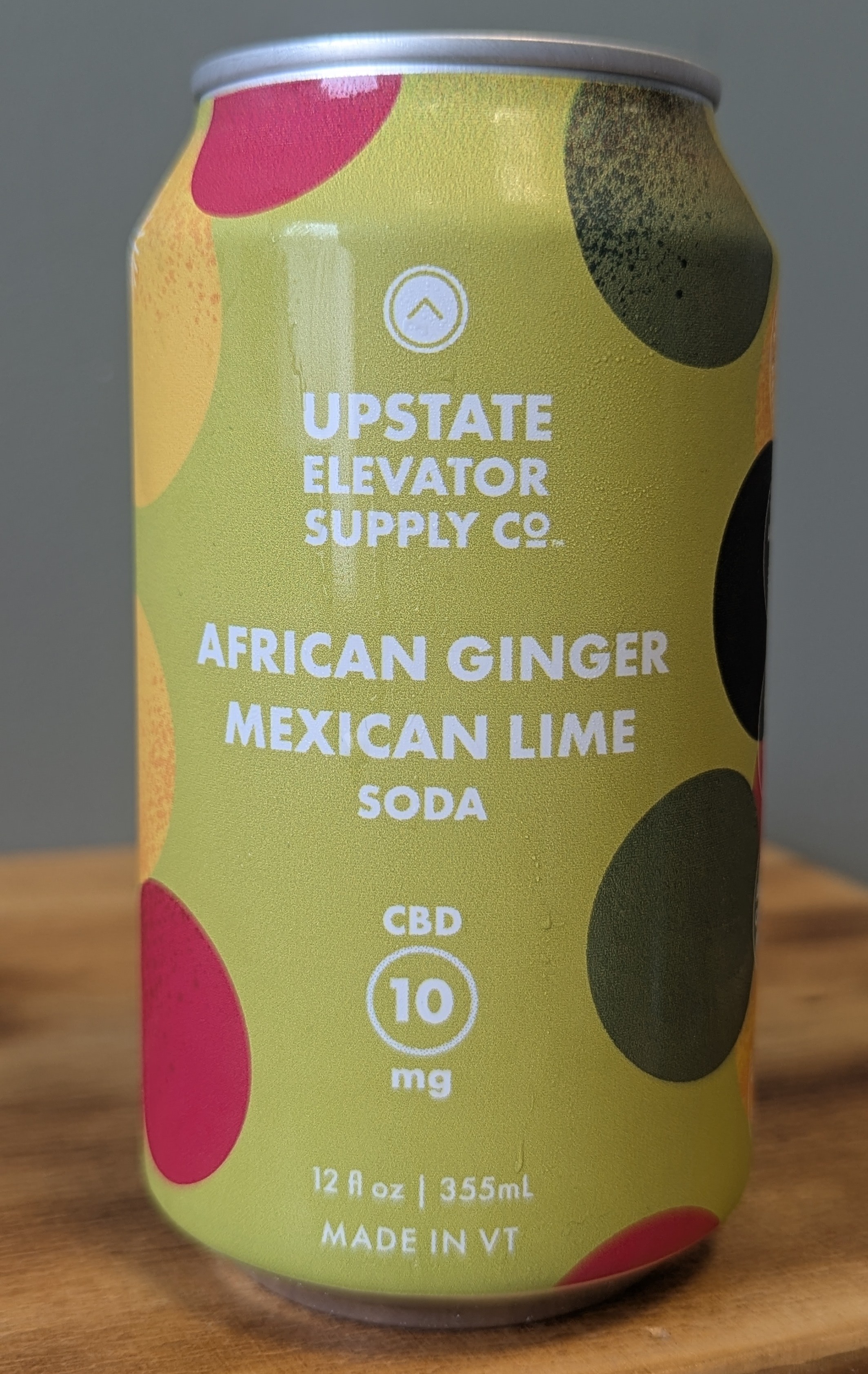 Upstate Elevator CBD African Ginger & Mexican Lime Soda