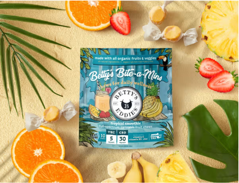 Betty's Eddies | Tropical Smoothie Fruit Chews | 50mg product photo