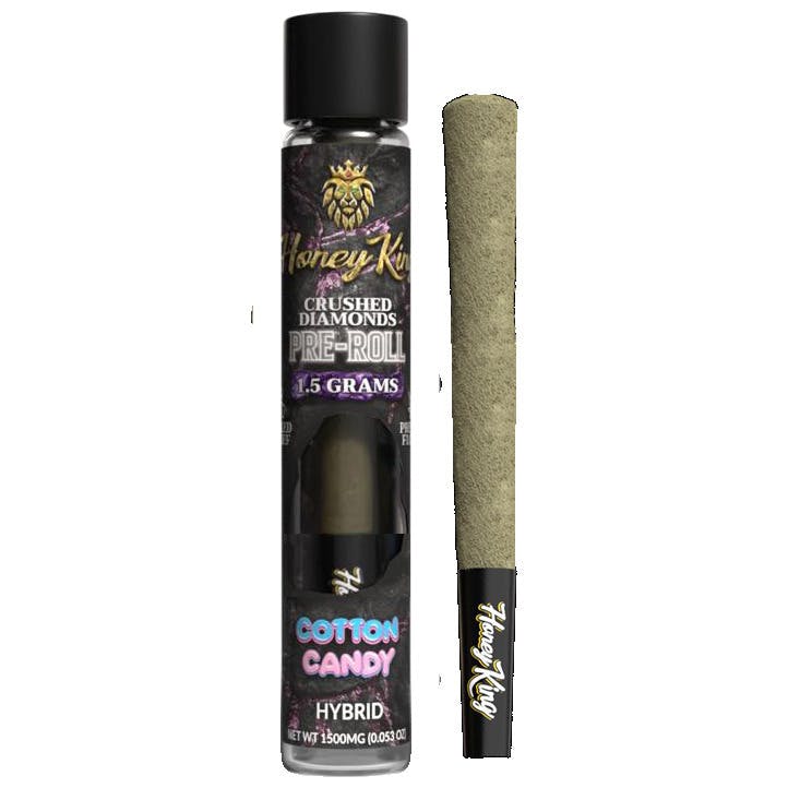 Honey King | Cotton Candy (H) | Diamond Infused Pre-roll | 1.5g