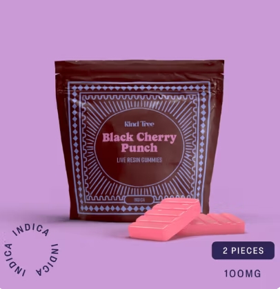 Kind Tree - Black Cherry Punch - 2pk/100mg - Live Resin Edibles
