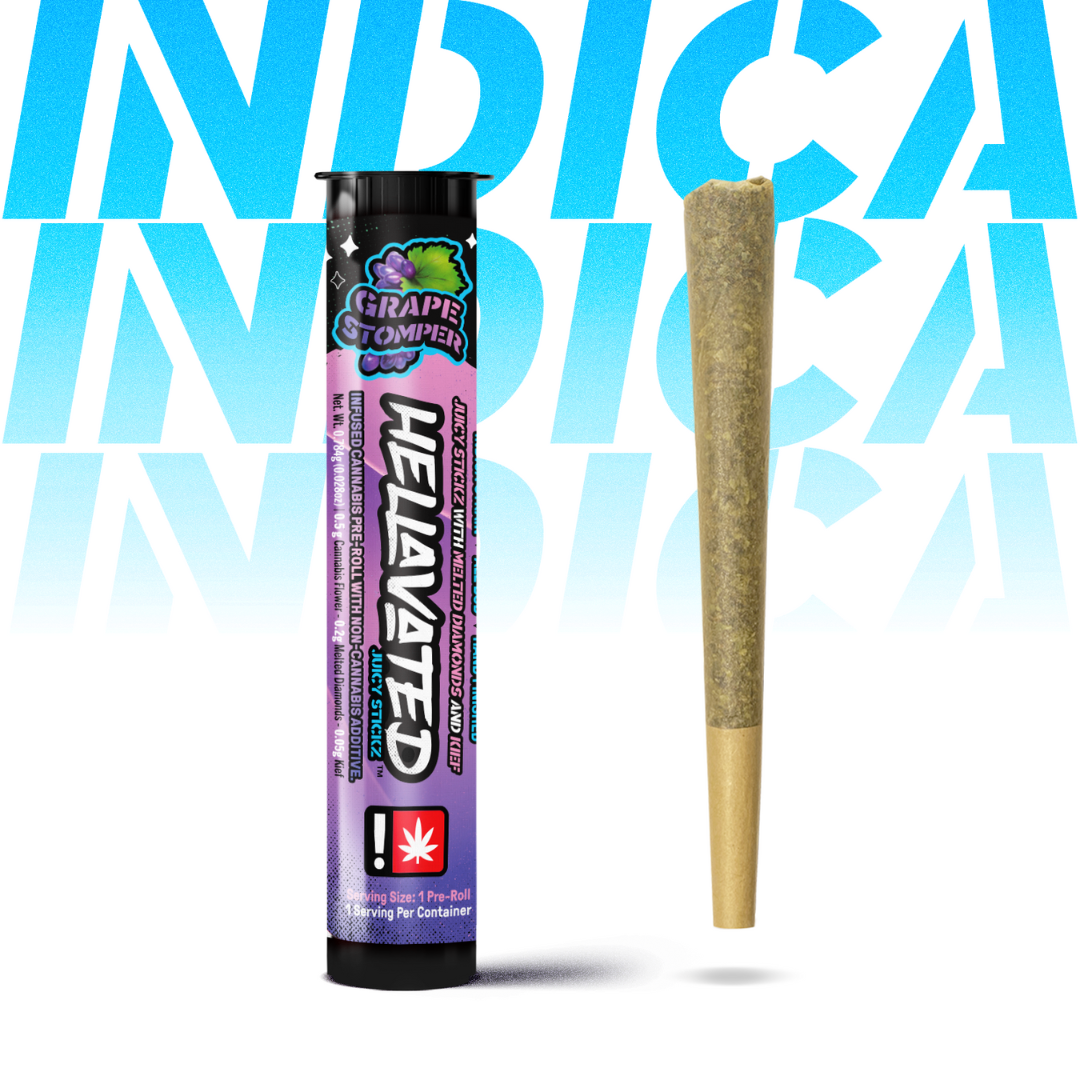 Grape Stomper Juicy Stickz Infused Pre-Roll | .75g