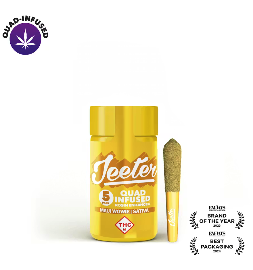 Baby Jeeter - Maui Wowie 5pk Quad-Infused Prerolls