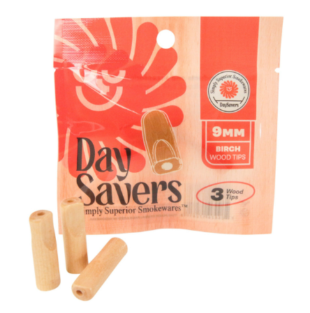 Day Savers - 9 mm Wood Filter Tips - 3 pack