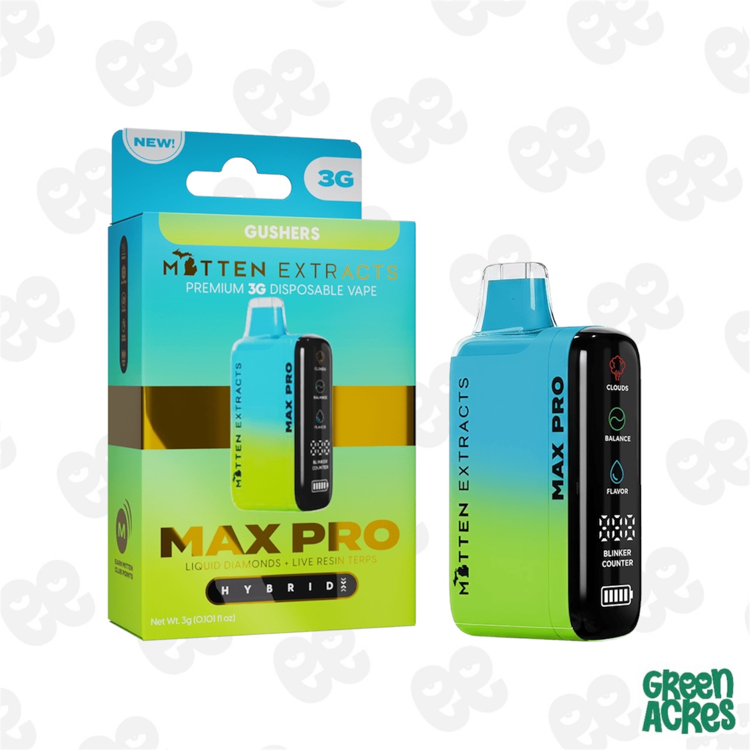 Mitten Extracts: Gushers 3G MAX PRO Vape Disposable