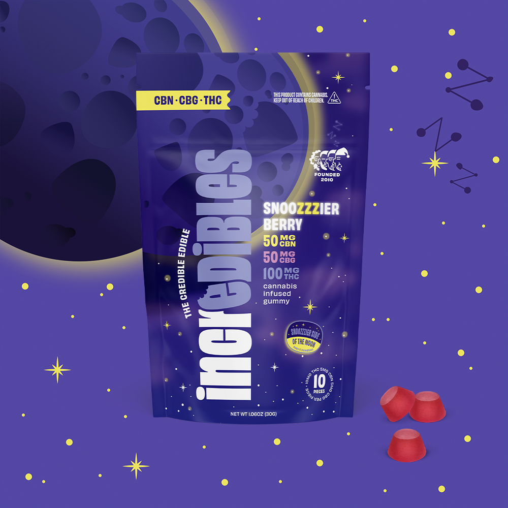 Incredibles Snoozzzierberry Gummies 200mg (10Pk) (I)