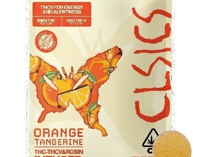 CLSICS | Orange Tangerine THC/THCV Rosin Gummies | 100mg