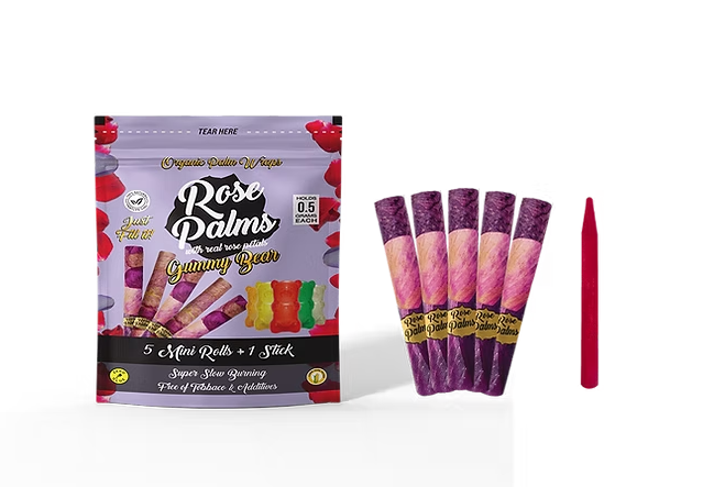 Rose Palms Rose Mini Wraps 5 Pack - Gummy Bear product photo