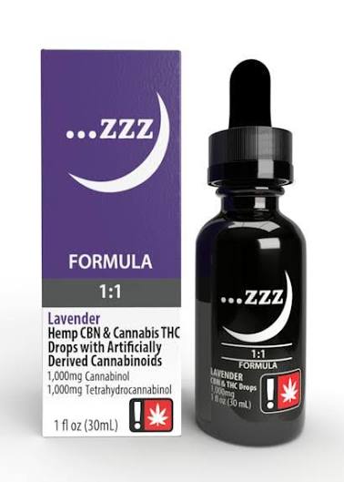Flavored Tincture | Lavender | 1 :1 THC:CBN | 1000mg | 1 fl oz