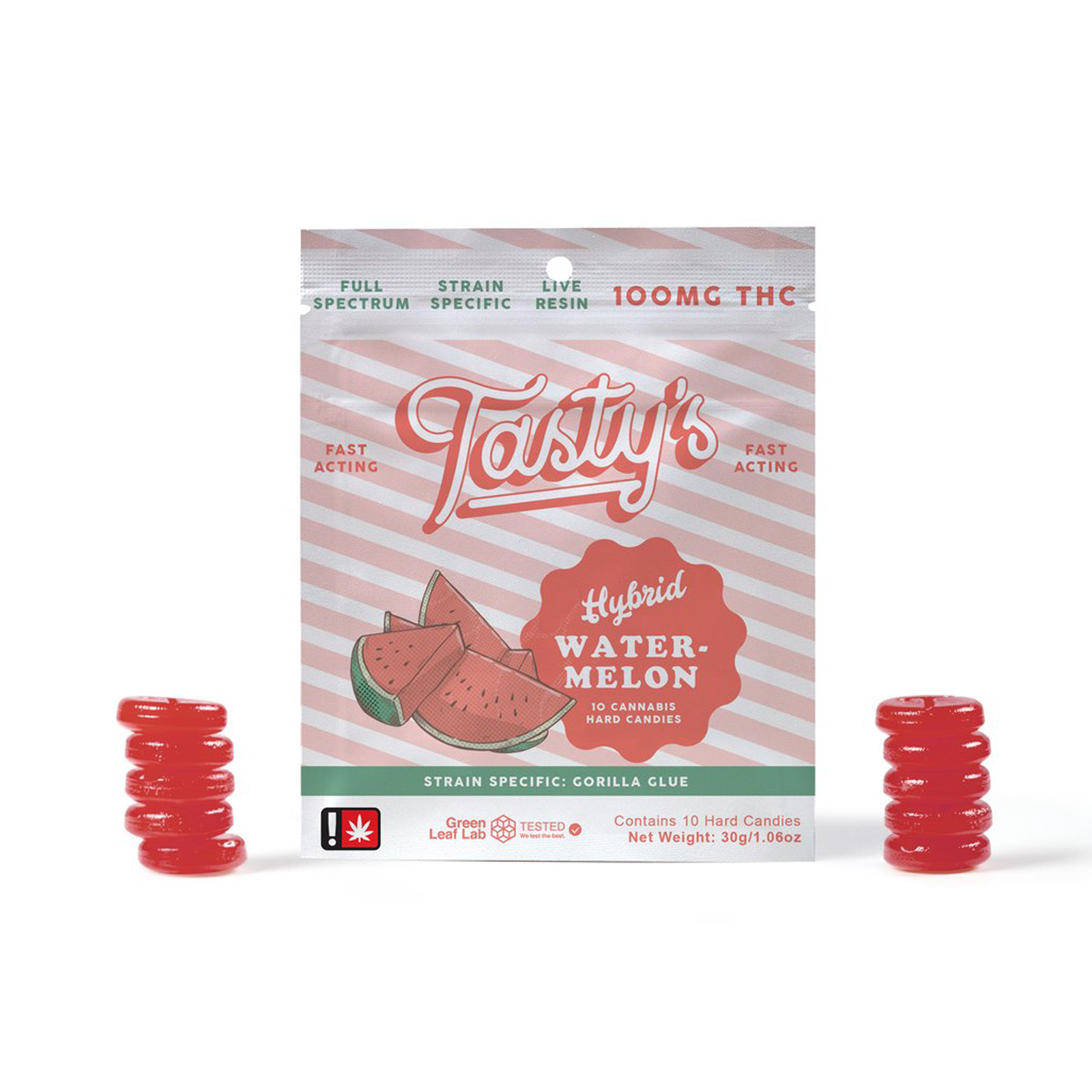 Watermelon Haze Hard Candies | 100mg