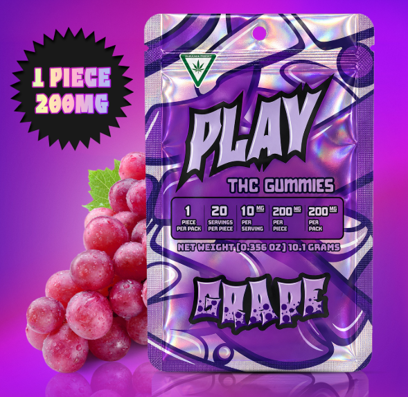 Gummies | Grape | Single | 200mg | Play