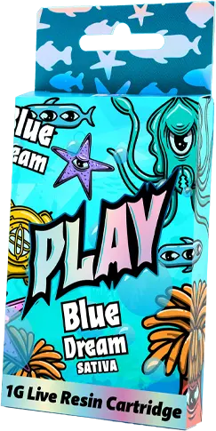PLAY - 1G Live Resin Vape - Blue Dream