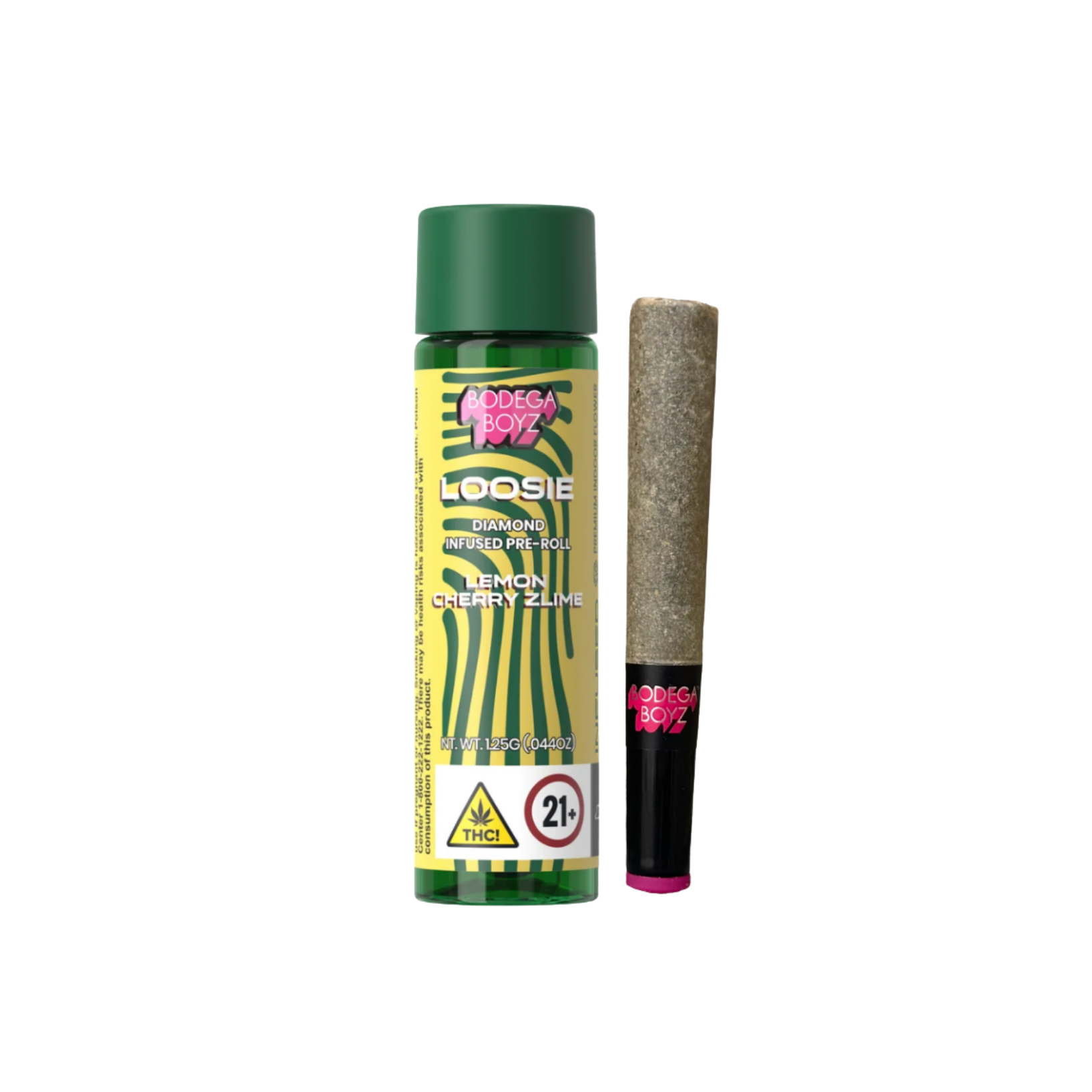 Bodega Boyz - Lemon Cherry Zlime Loosie Diamond Infused Preroll - 1.25g