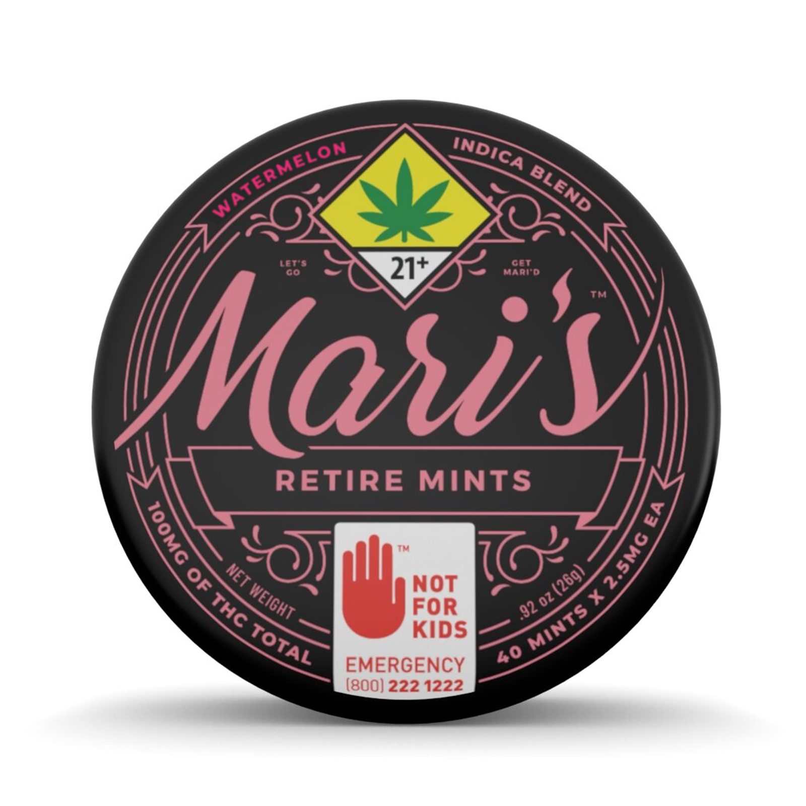 Watermelon Retire Mints 20-Pack | 100mg
