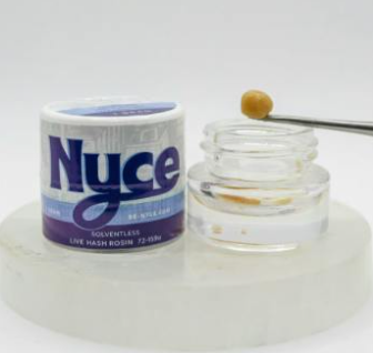 NYCE Honey Banana Cold Cure Solventless Live Hash Rosin