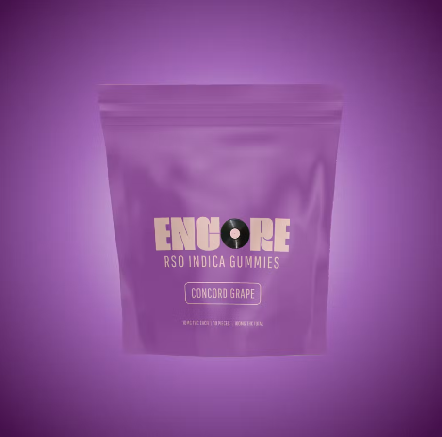 Ⓥ ENCORE RSO Gummies 100mg: Concord Grape 10pk