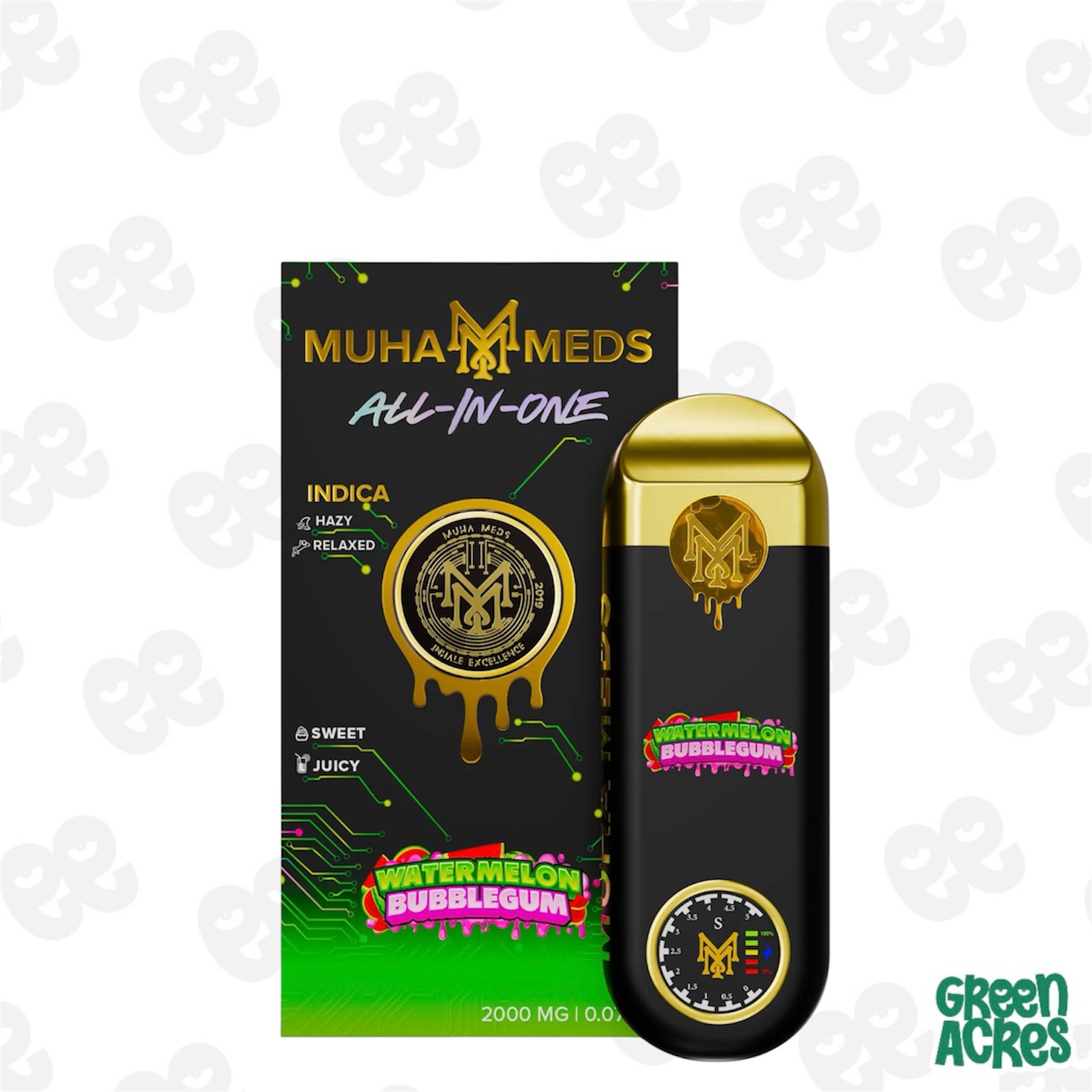 Muha Meds: Watermelon Bubblegum 2G Disposable 3rd Gen