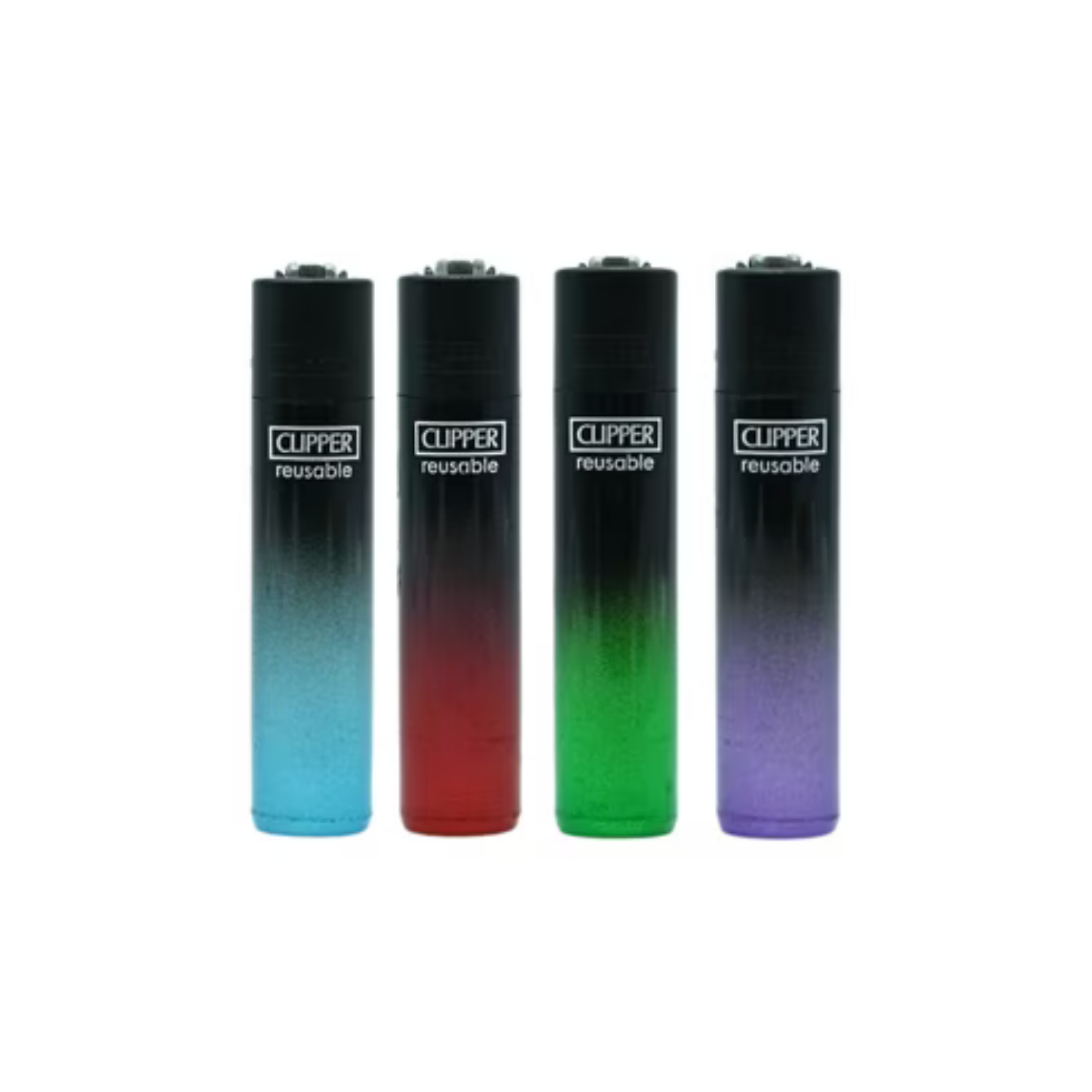 Clipper - Micro Classic Refillable Lighter - Black Crystal Gradient