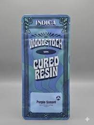 Woodstock - Purple Sunset Cured Resin Cart - 1g