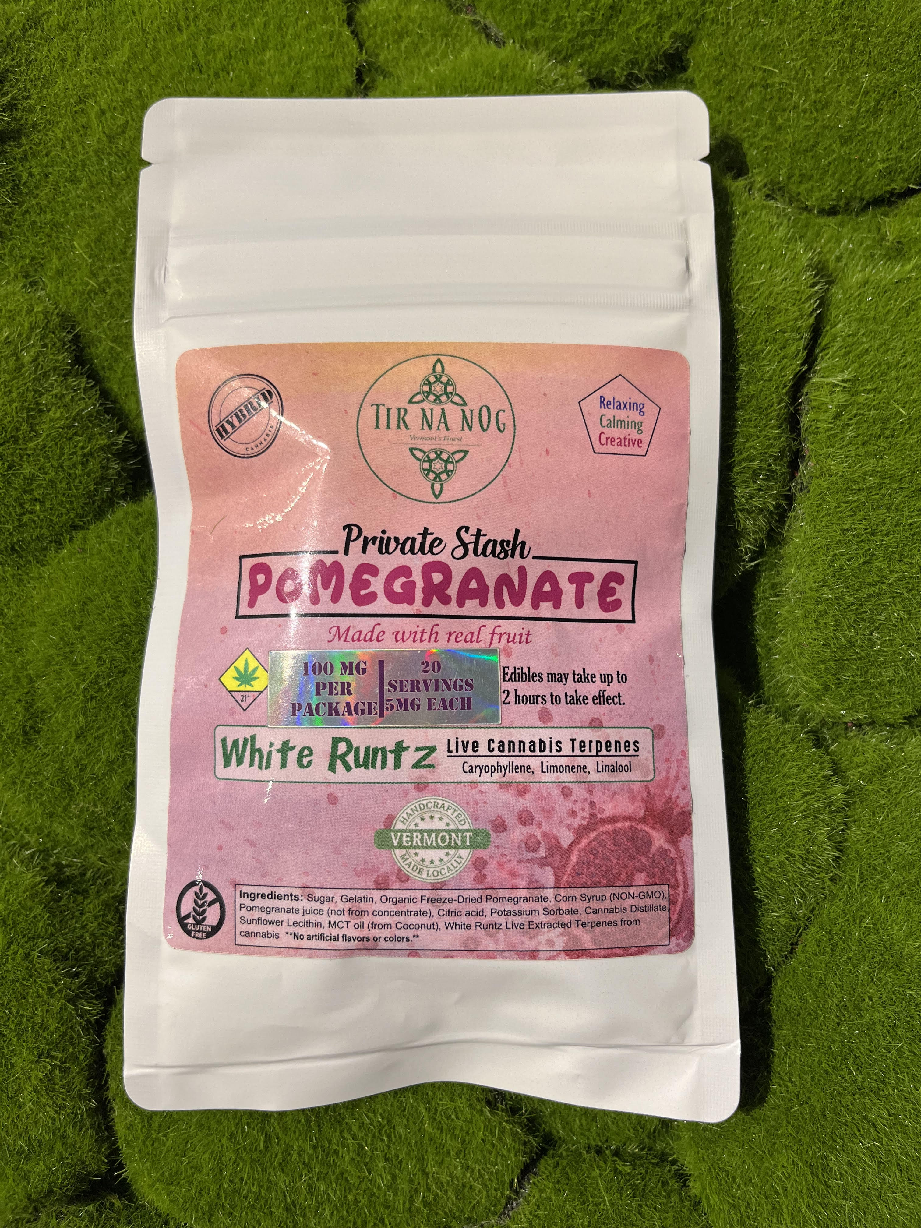 100mg Edible Pack | Pomegranate Hybrid Gummies | Tir Na nOg