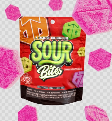 Bango Bites Sour Splash 100mg (10pk)