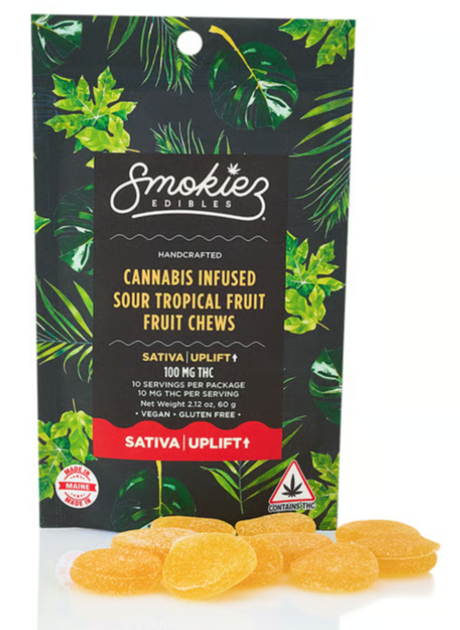 Smokiez | Sour Tropical Fruit | Fruit Chew | 100mg