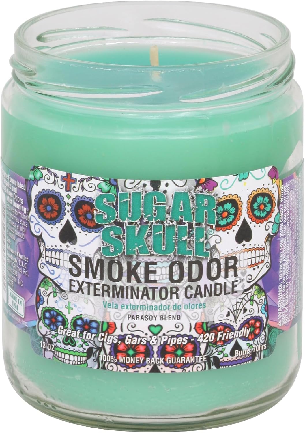 Sugar Skull Candle