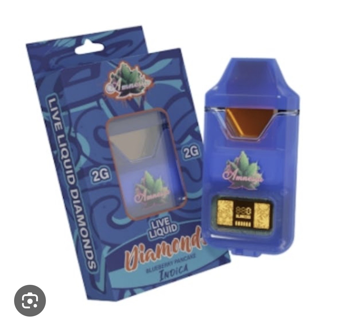 Amnesia Liquid Diamond Disposable Blueberry Pancakes