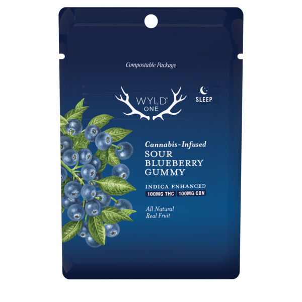 Sour Blueberry Gummy (1:1 THC:CBN) 10pc