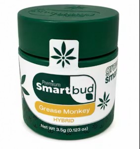 Smart Bud | Flower | Jar | Grease Monkey | 3.5g | Hybrid | 27.94% THC