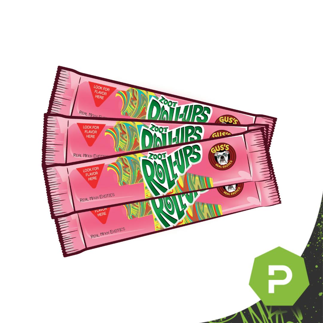 Gus's Real Exotics 14g Prepackaged Flower | Zoot Roll Ups