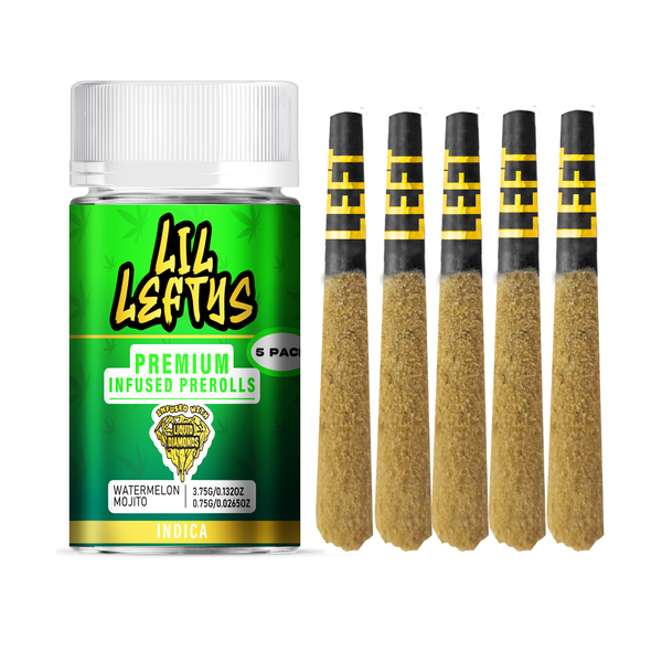 Lil Lefty's | Watermelon Mojito | Infused Pre Rolls | 5Pk