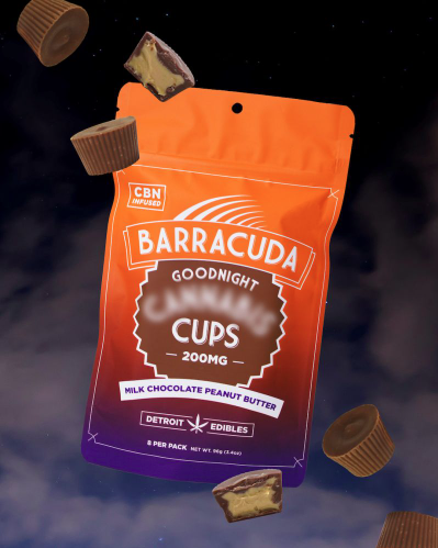 Detroit Edible Barracuda Cup Goodnight CBN Milk Chocolate Peanut Butter 200mg