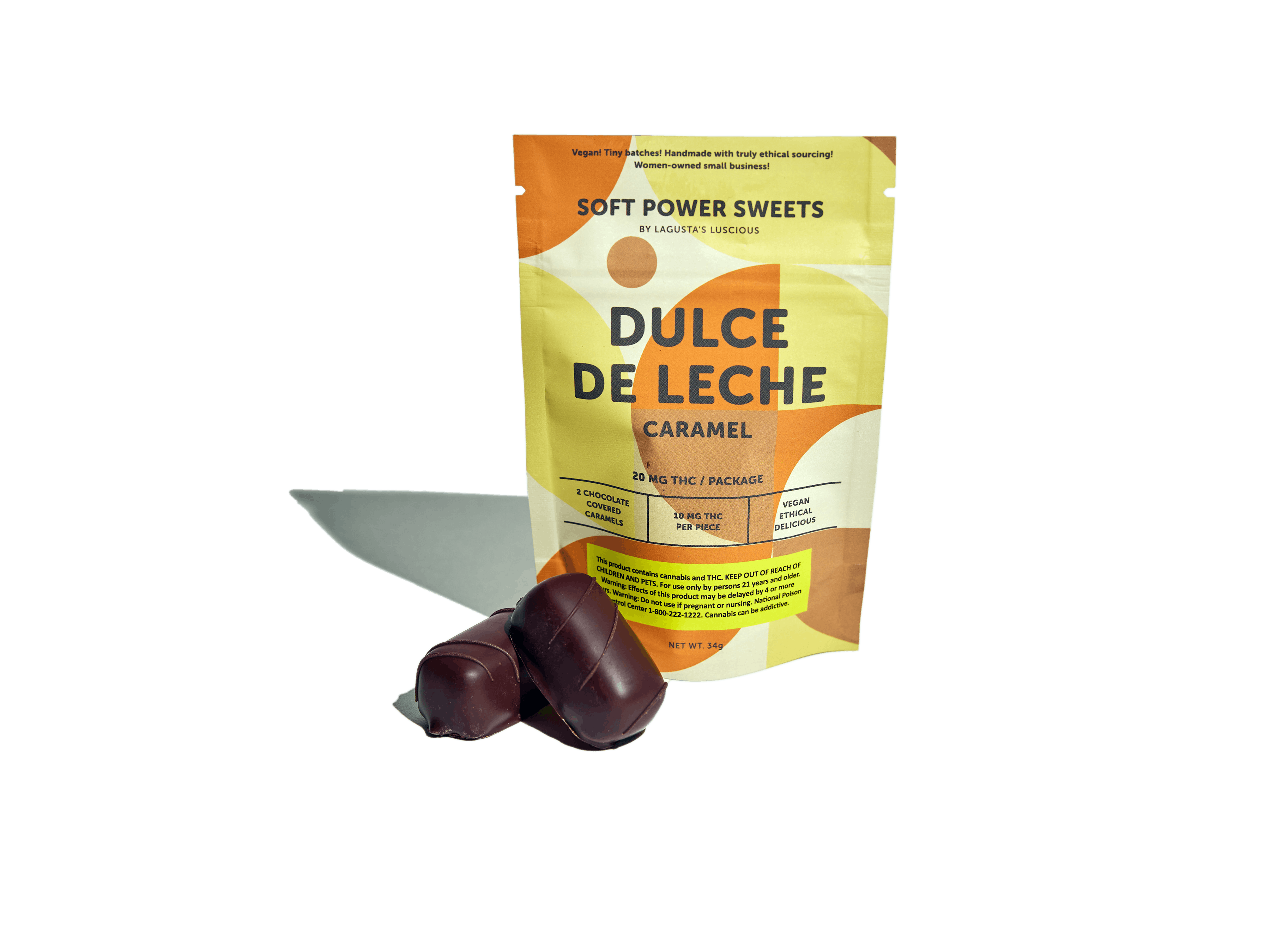 Dulce De Leche Caramel | 20mg | 2pk | 0.02g by Soft Power Sweets - edibles cannabis product