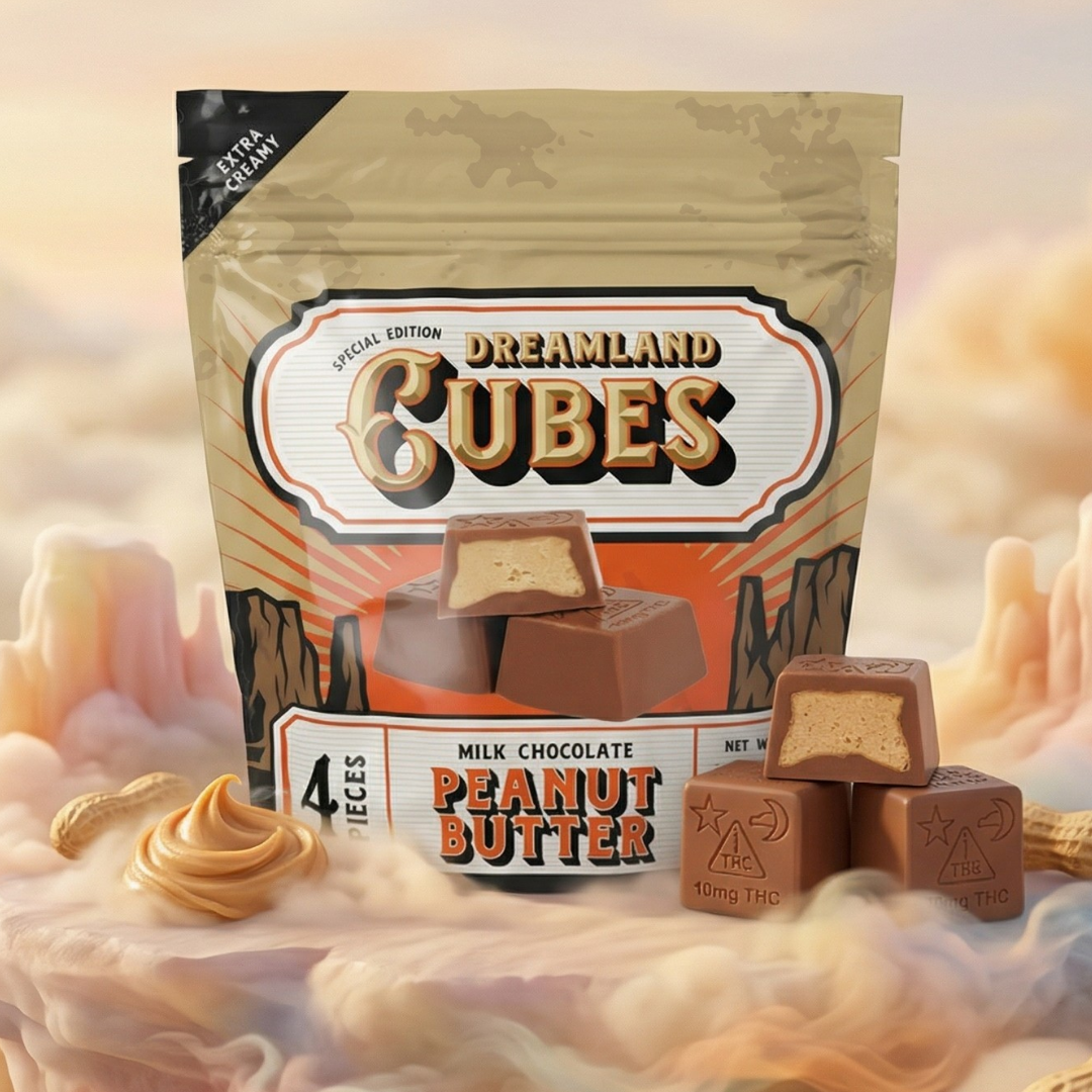 Dreamland Peanut Butter Cubes 40mg 4-pack