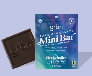Sleepy Indica | Dark Chocolate Mini Bar | 100mg