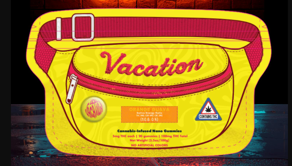 Vacation | Orange Guava 10:3:2 THC:CBG:CBC | Nano Ratio Gummies | 100mg