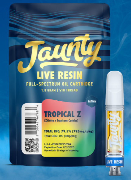 Jaunty Tropical Z Live Resin Cartridge