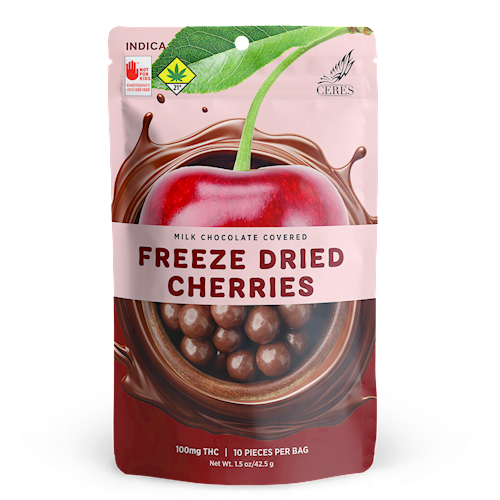 Chocolate Freeze-Dried Indica Cherries 20-pack | 100mg
