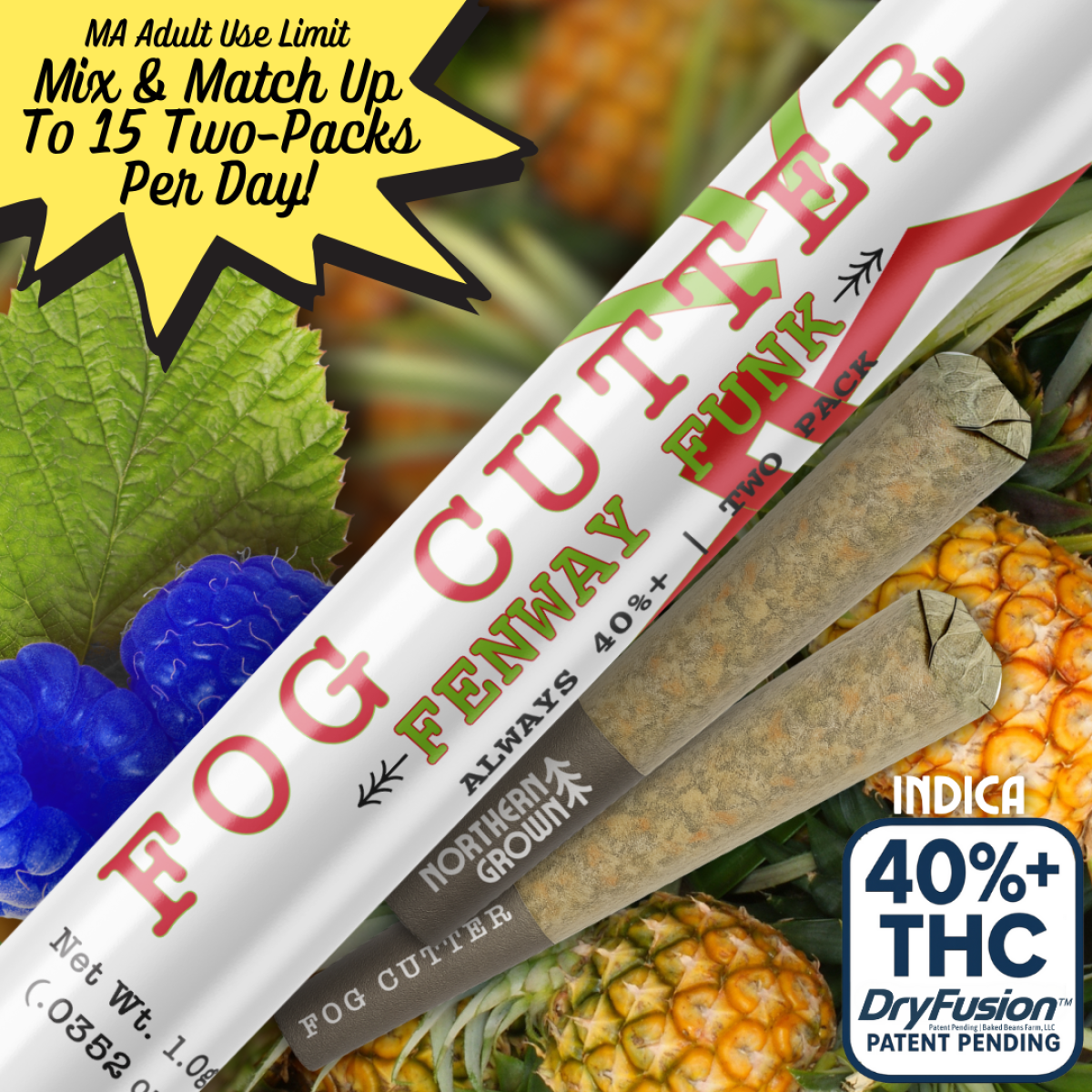 Fog Cutter | Fenway Funk | Infused Pre Roll 2Pk | .5g