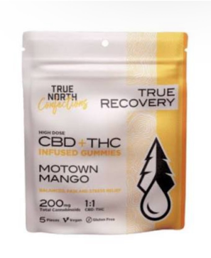 True North | Motown Mango | 5 x 20mg (200mg) | 1:1 THC/CBD | Hybrid