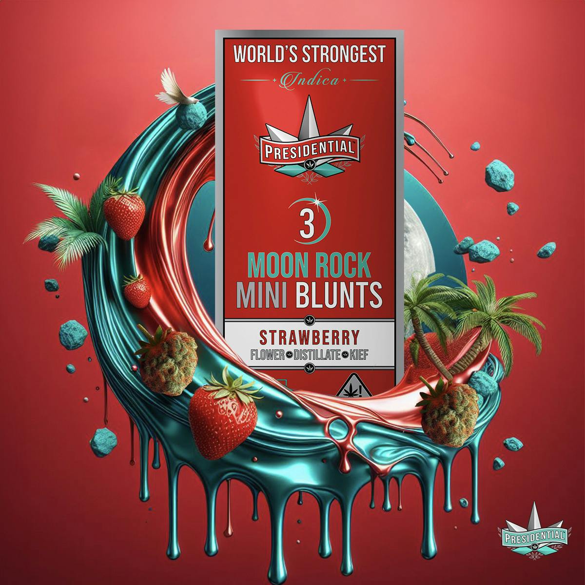 Presidential | Blunts .7g (3pk) | I | Strawberry