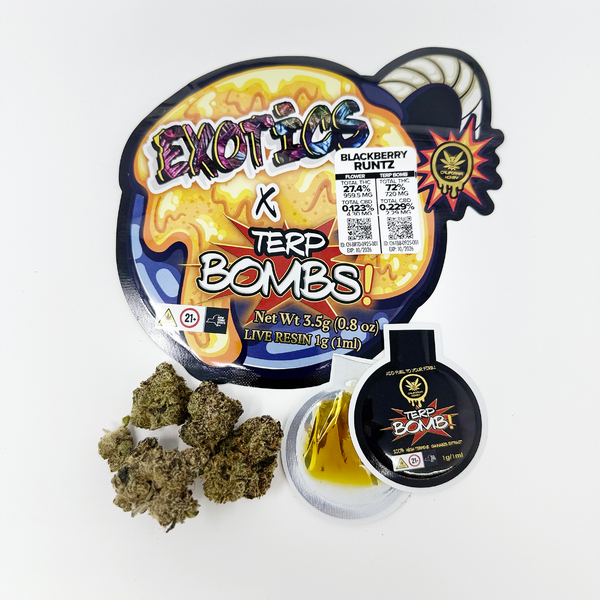 California Honey | Blackberry Runtz & 1G Resin Terp Bomb | 3.5g