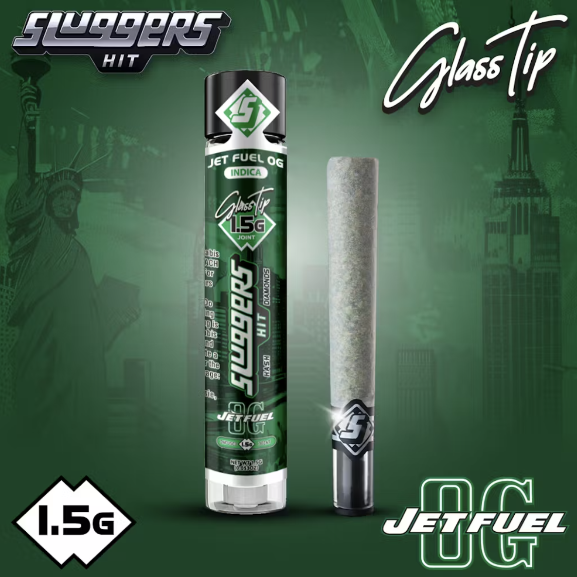 Jetfuel OG | Infused Glass Tip Pre-Roll | 1.5g