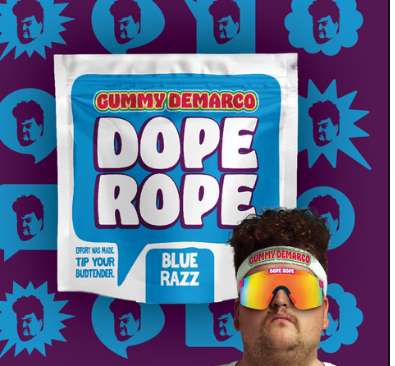 DOPE ROPE | Totally Razz | 200MG | Premium Gummy Rope