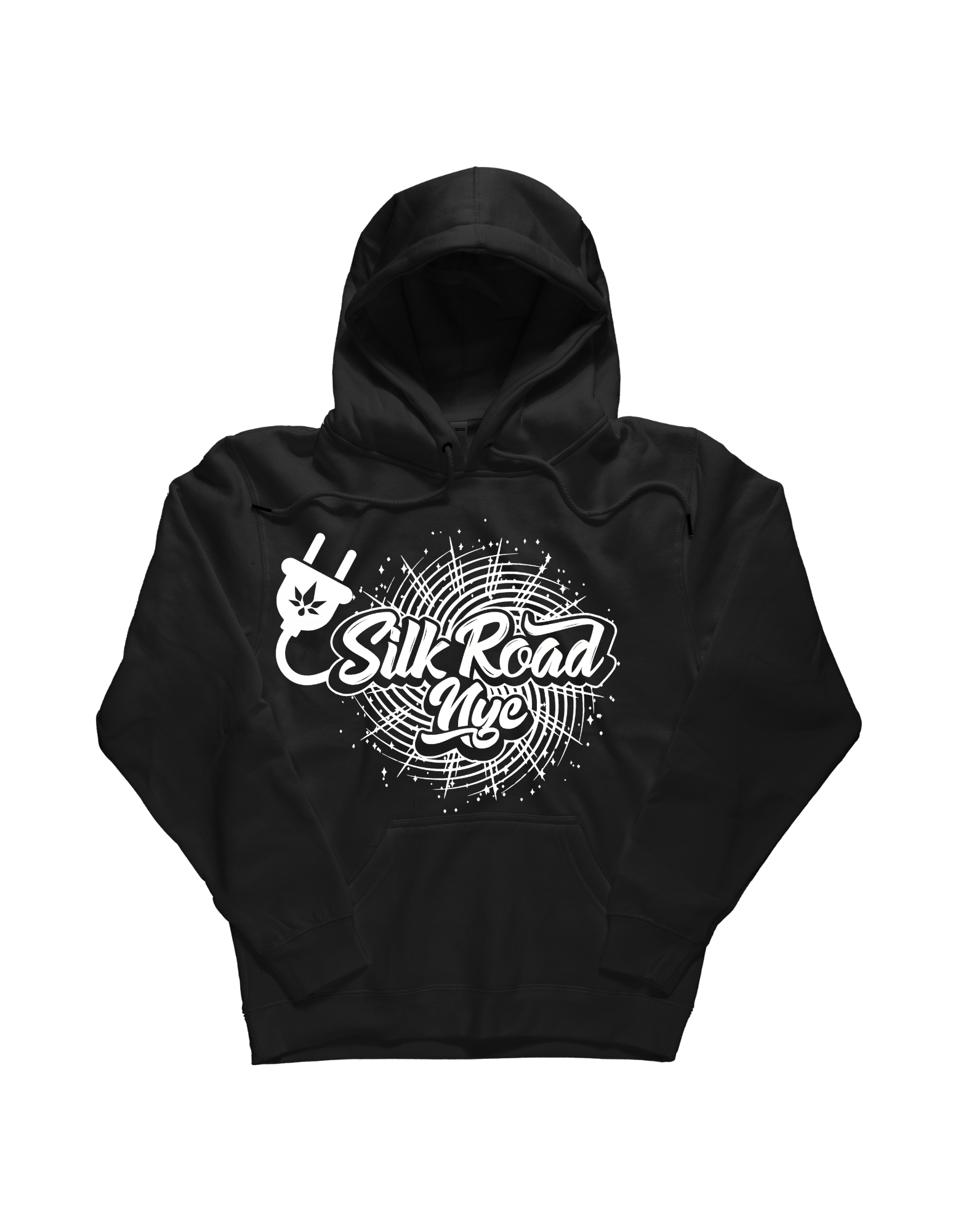 Nyc White Plug Web Logo Black L
